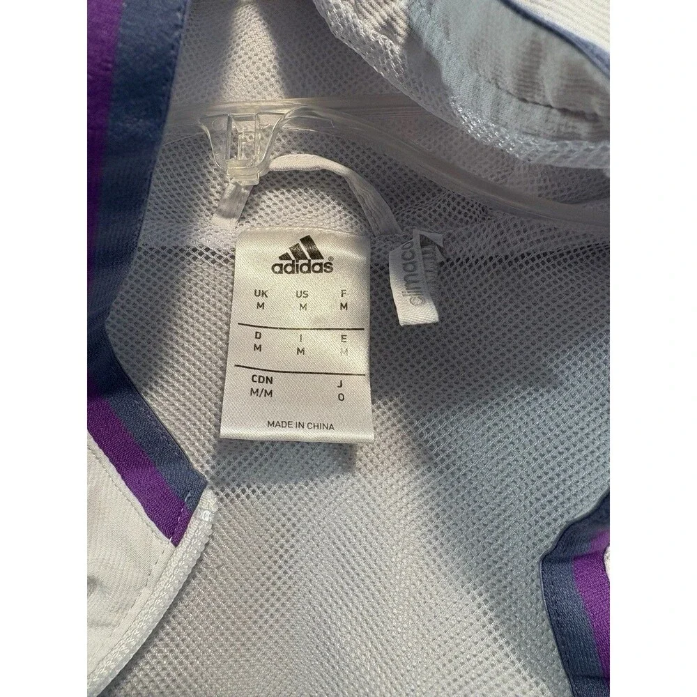 Real Madrid 2016-17 Soccer Training Jacket White Adidas Climacool Men’s Medium